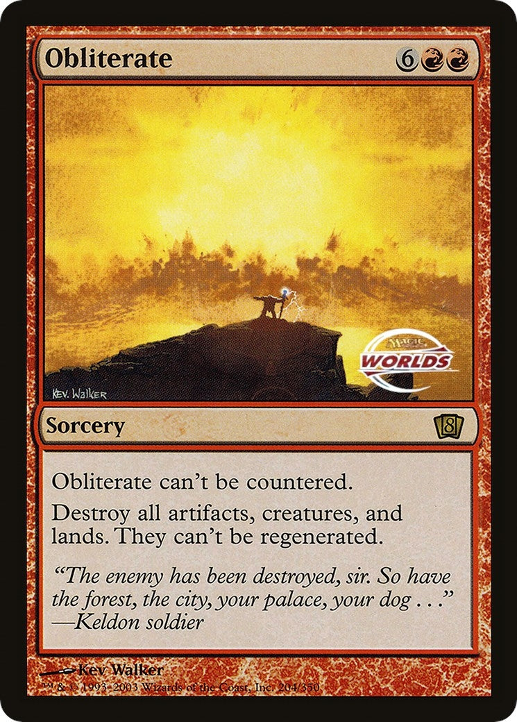 Image for Obliterate (World Championship 2003) (Oversize Cards) (204) - Magic: The Gathering
