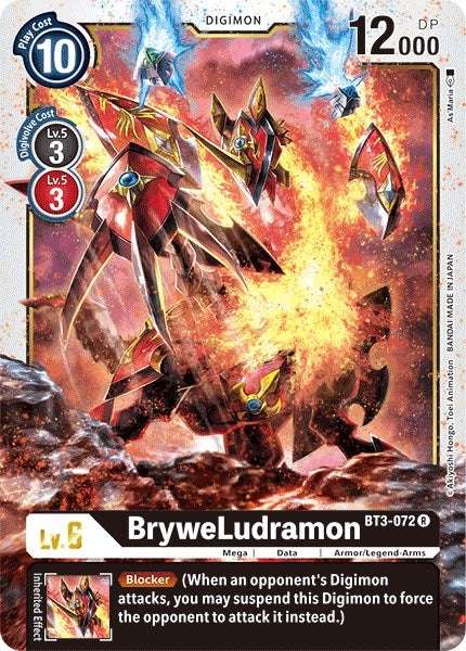 Image for BryweLudramon (BT01-03B) (BT3-072 R) - Digimon Card Game