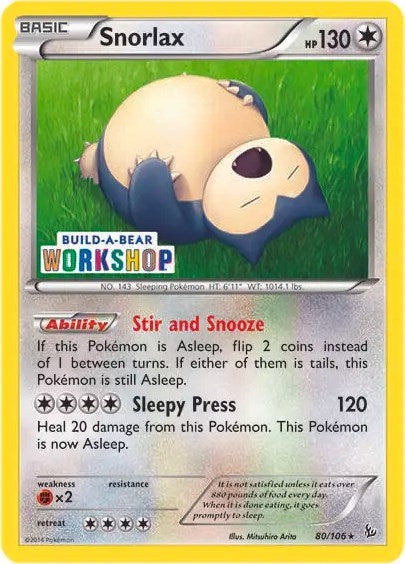 Image for Snorlax - 80/106 (Build-a-Bear Workshop Exclusive) (Miscellaneous Cards & Products) (080/106) - Pokemon
