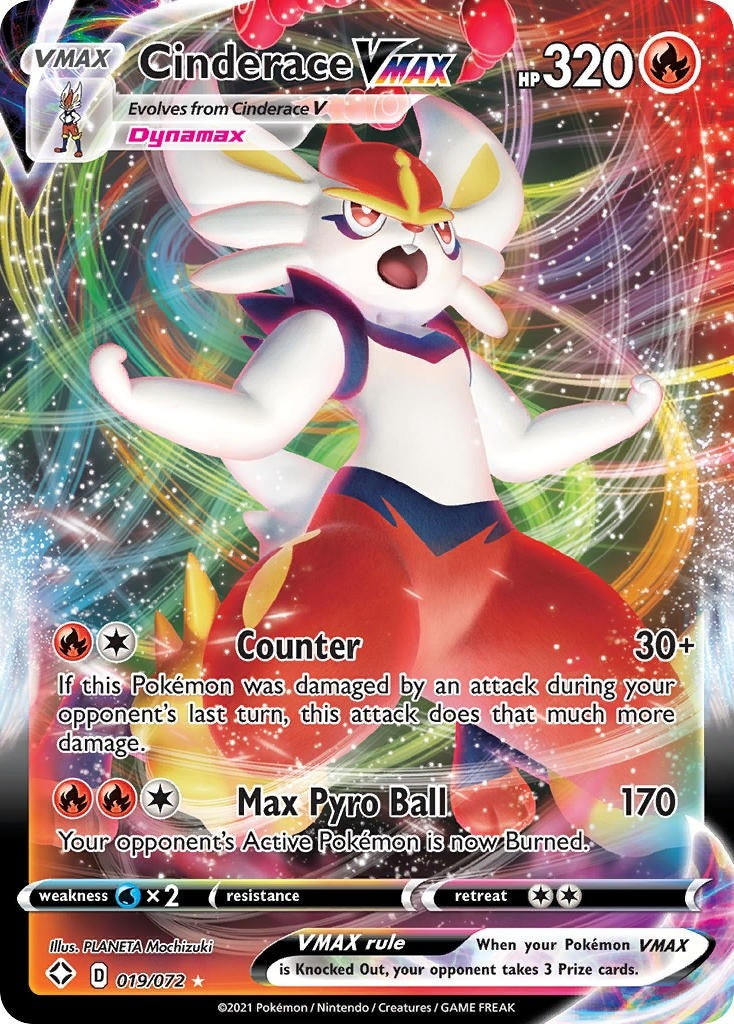 Image for Cinderace VMAX (Shining Fates) (019/072) - Pokemon