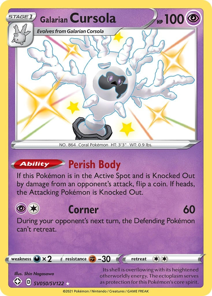 Image for Galarian Cursola (Shining Fates: Shiny Vault) (SV050/SV122) - Pokemon