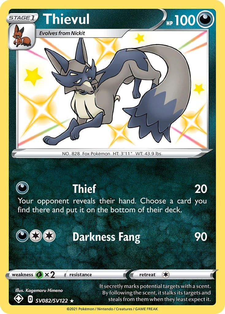 Image for Thievul (Shining Fates: Shiny Vault) (SV082/SV122) - Pokemon