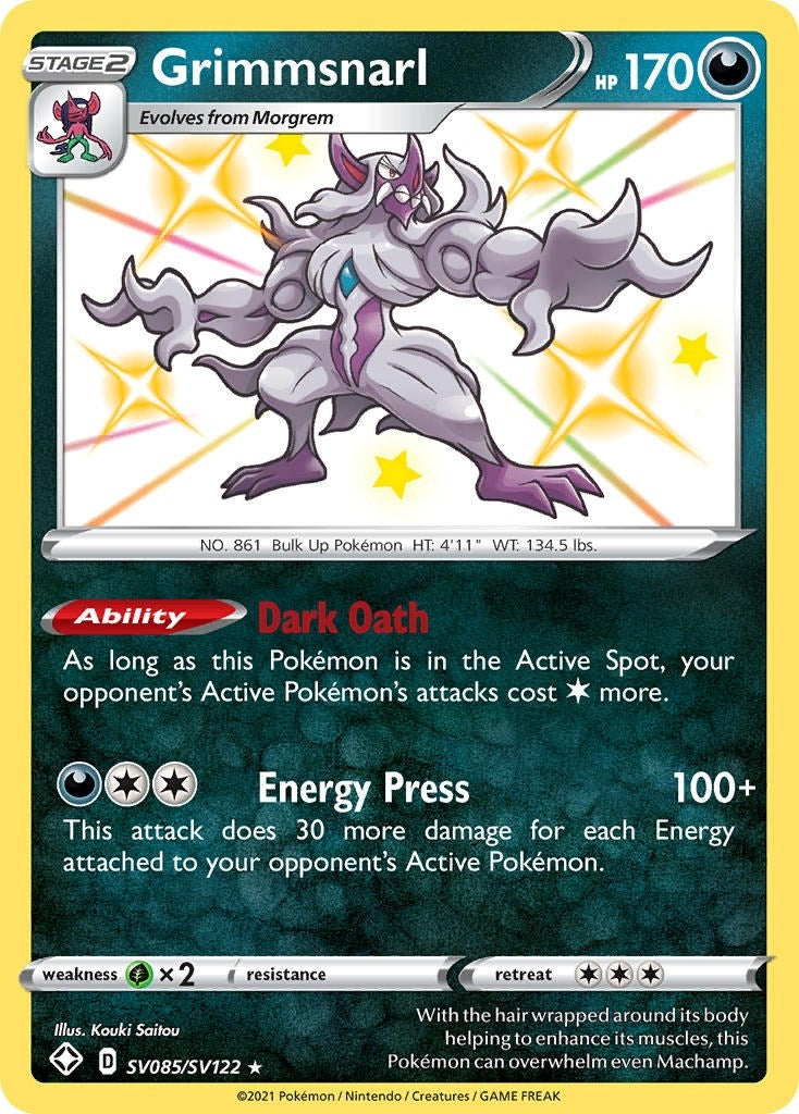 Image for Grimmsnarl (Shining Fates: Shiny Vault) (SV085/SV122) - Pokemon