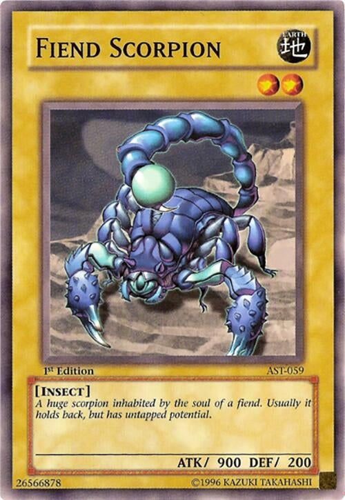 Image for Fiend Scorpion (Ancient Sanctuary) (AST-059) - YuGiOh