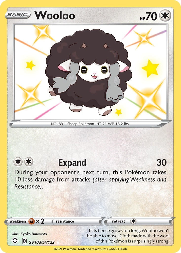 Image for Wooloo (Shining Fates: Shiny Vault) (SV103/SV122) - Pokemon