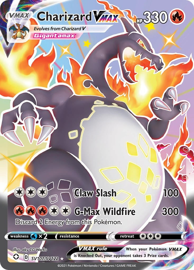 Image for Charizard VMAX (Shining Fates: Shiny Vault) (SV107/SV122) - Pokemon