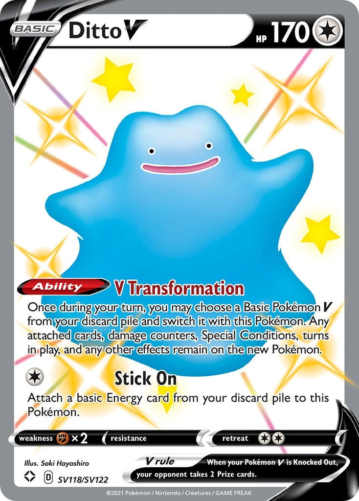 Image for Ditto V (Shining Fates: Shiny Vault) (SV118/SV122) - Pokemon