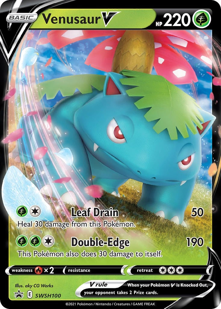 Image for Venusaur V - SWSH100 (SWSH: Sword & Shield Promo Cards) (SWSH100) - Pokemon