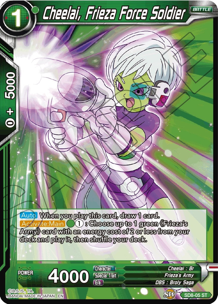 Image for Cheelai, Frieza Force Soldier (Reprint) (Battle Evolution Booster) (SD8-05) - Dragon Ball Super: Masters