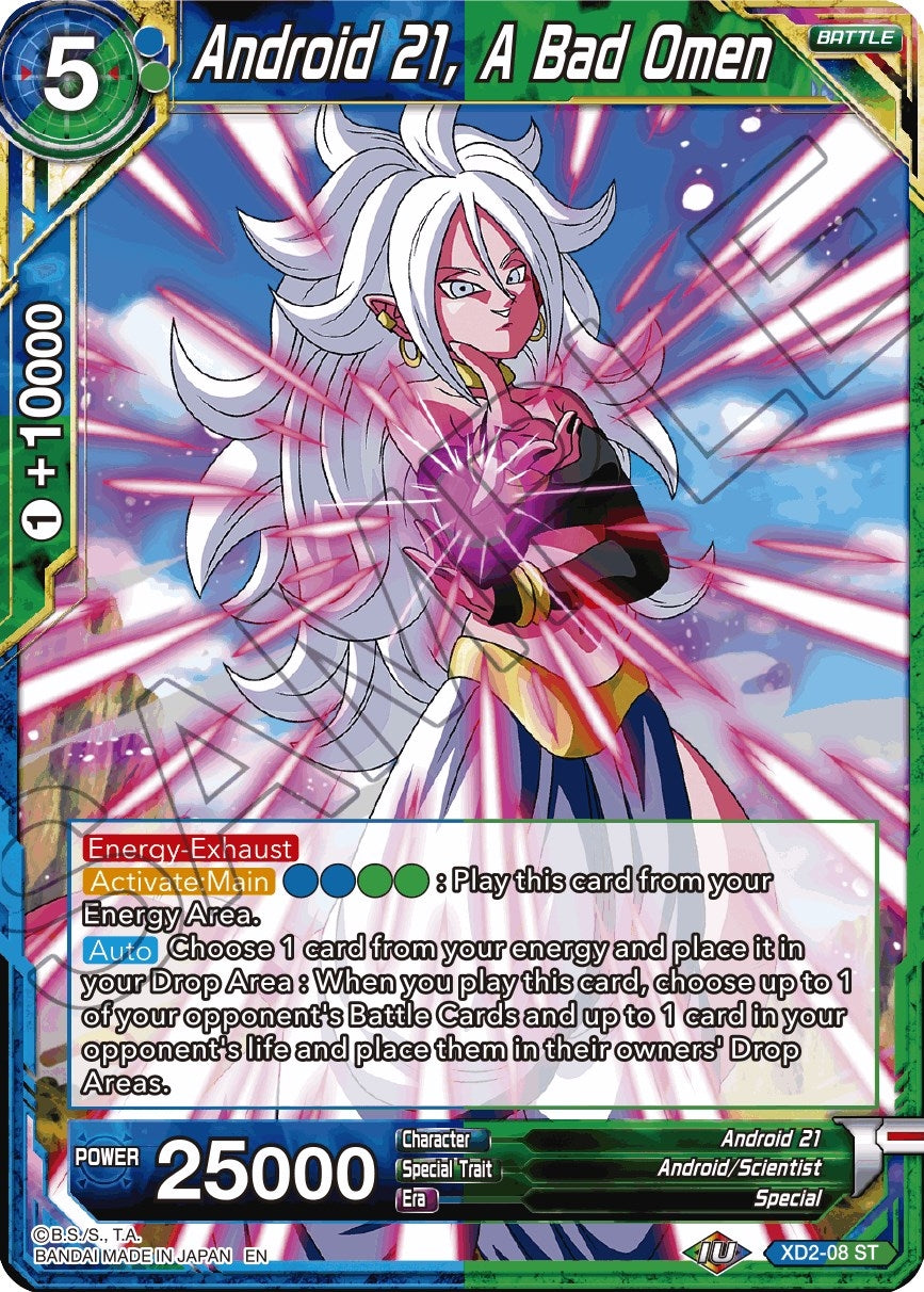 Image for Android 21, A Bad Omen (Reprint) (Battle Evolution Booster) (XD2-08) - Dragon Ball Super: Masters