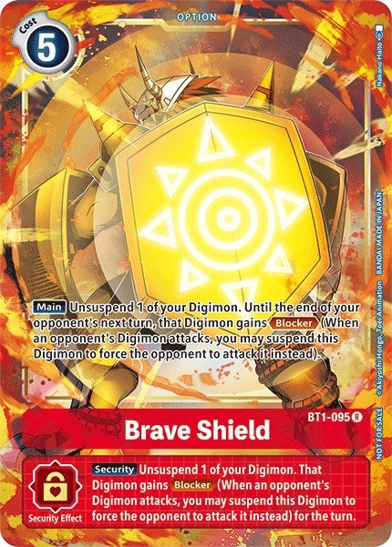 Image for Brave Shield - BT1-095 (Dash Pack Ver. 1.5) (BT01-03B) (BT1-095 R) - Digimon Card Game