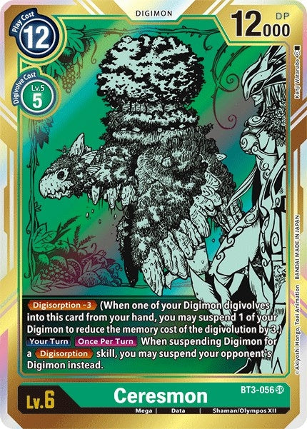 Image for Ceresmon (Alternate Art) (BT01-03B) (BT3-056 SR) - Digimon Card Game