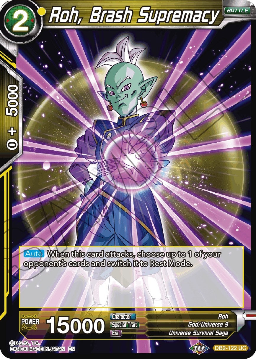 Image for Roh, Brash Supremacy (Reprint) (Battle Evolution Booster) (DB2-122) - Dragon Ball Super: Masters