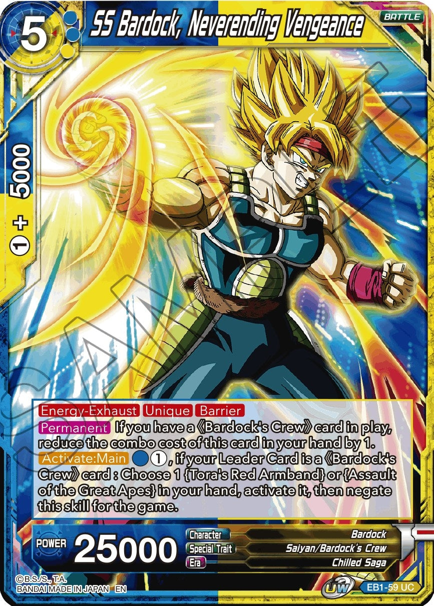 Image for SS Bardock, Neverending Vengeance (Battle Evolution Booster) (EB1-59) - Dragon Ball Super: Masters