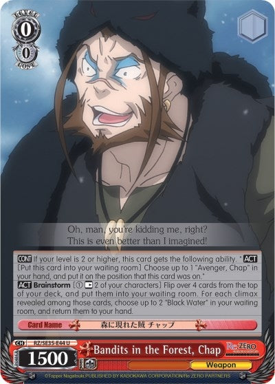 Image for Bandits in the Forest, Chap (Re:ZERO: The Frozen Bond) (RZ/SE35-E44 U) - Weiss Schwarz