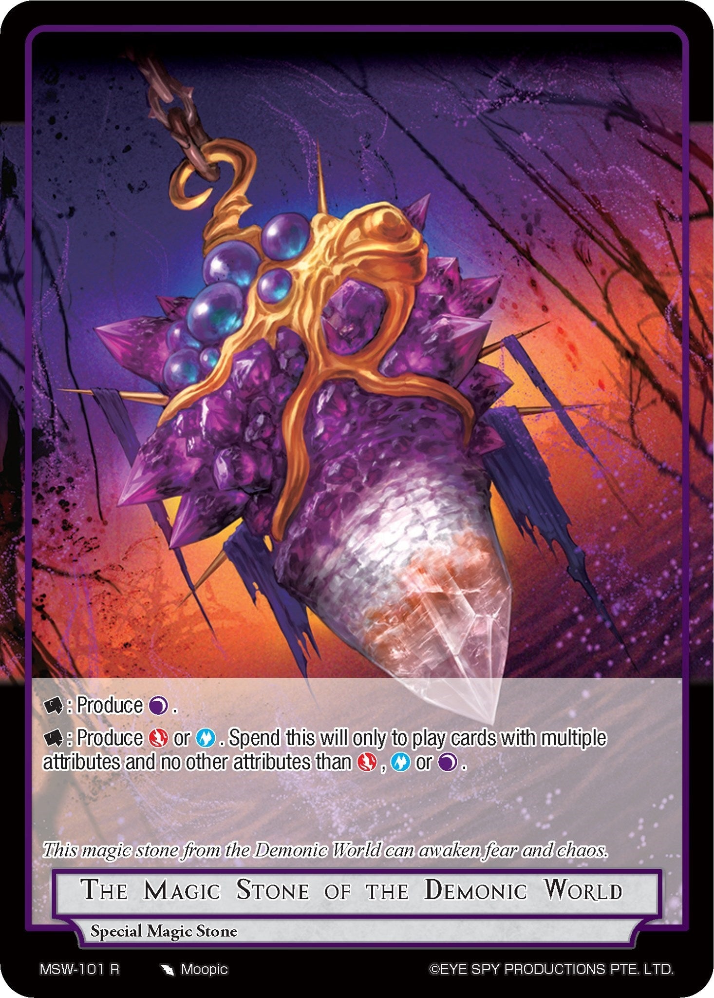 Image for The Magic Stone of the Demonic World (The Magic Stone War - Zero) (MSW-101) - Force of Will
