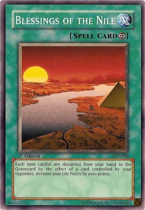 Image for Blessings of the Nile (Ancient Sanctuary) (AST-090) - YuGiOh