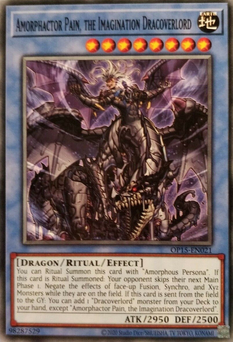 Image for Amorphactor Pain, the Imagination Dracoverlord (OTS Tournament Pack 15) (OP15-EN021) - YuGiOh