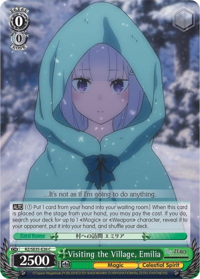 Image for Visiting the Village, Emilia (Re:ZERO: The Frozen Bond) (RZ/SE35-E26 C) - Weiss Schwarz