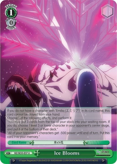 Image for Ice Blooms (Re:ZERO: The Frozen Bond) (RZ/SE35-E37 U) - Weiss Schwarz
