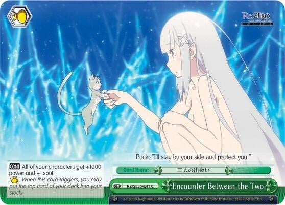 Image for Encounter Between the Two (Re:ZERO: The Frozen Bond) (RZ/SE35-E41 C) - Weiss Schwarz