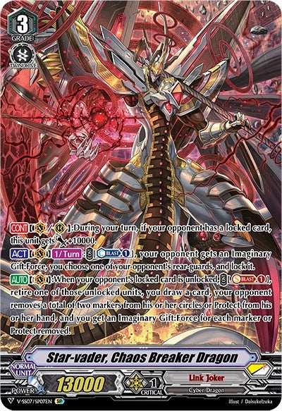 Image for Star-vader, Chaos Breaker Dragon (SP) (V-SS07: Clan Selection Plus Vol.1) (V-SS07/SP07EN) - Cardfight Vanguard