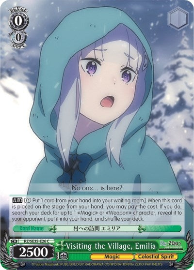 Image for Visiting the Village, Emilia (Parallel Foil) (Re:ZERO: The Frozen Bond) (RZ/SE35-E26 C) - Weiss Schwarz