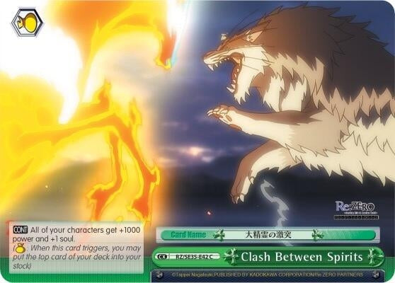 Image for Clash Between Spirits (Parallel Foil) (Re:ZERO: The Frozen Bond) (RZ/SE35-E42 C) - Weiss Schwarz