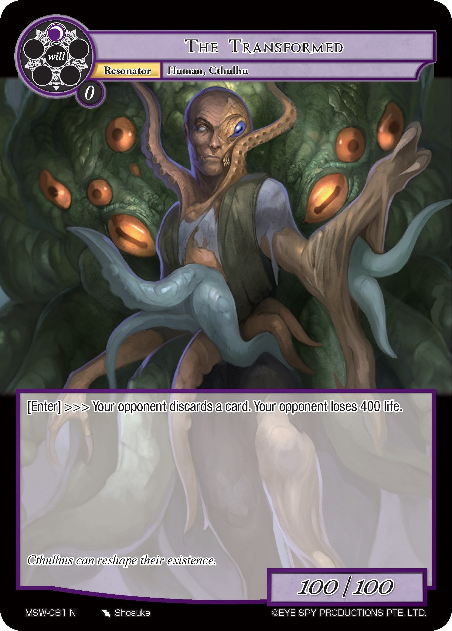 Image for The Transformed (The Magic Stone War - Zero) (MSW-081) - Force of Will