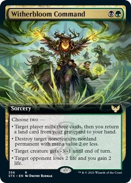 Image for Witherbloom Command (Extended Art) (Strixhaven: School of Mages) (356) - Magic: The Gathering