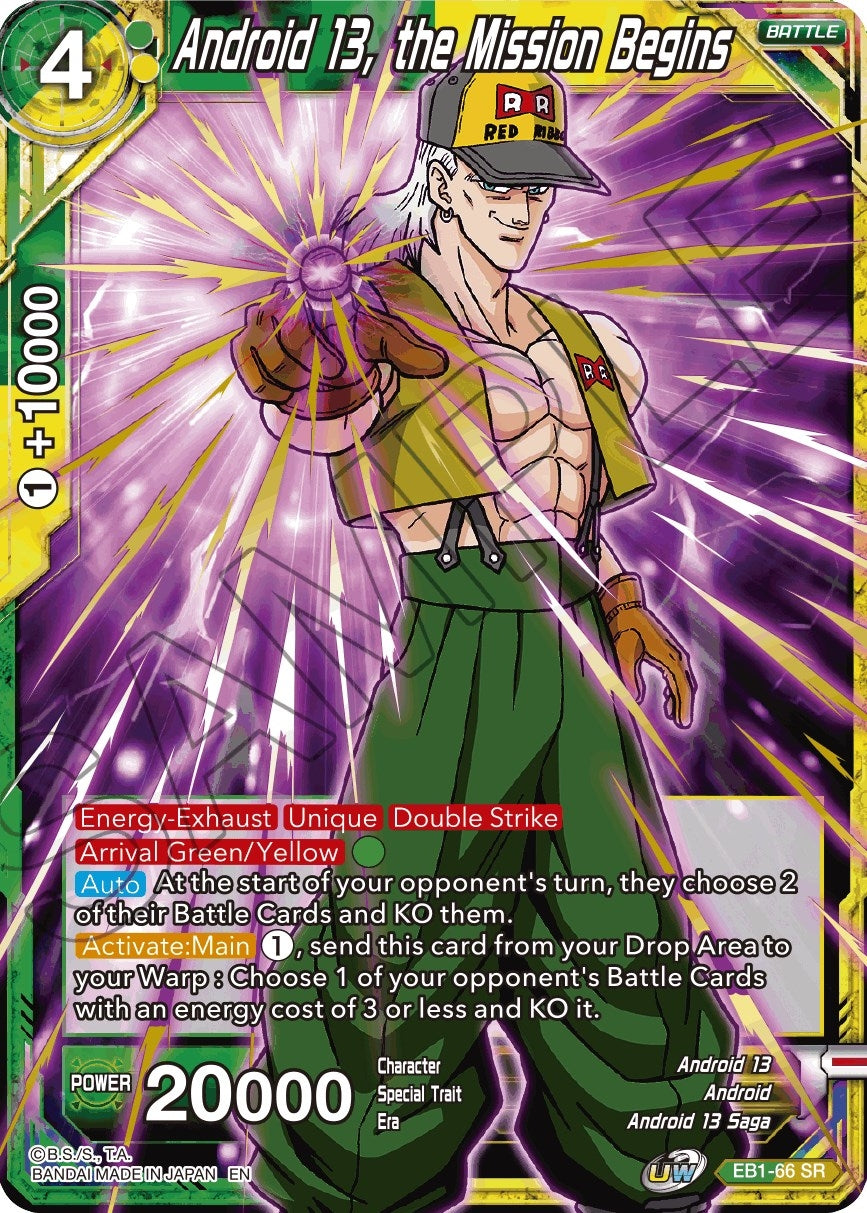 Image for Android 13, the Mission Begins (Battle Evolution Booster) (EB1-66) - Dragon Ball Super: Masters