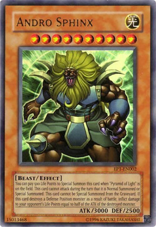 Image for Andro Sphinx (Yu-Gi-Oh! Movie Exclusive Pack) (EP1-EN002) - YuGiOh