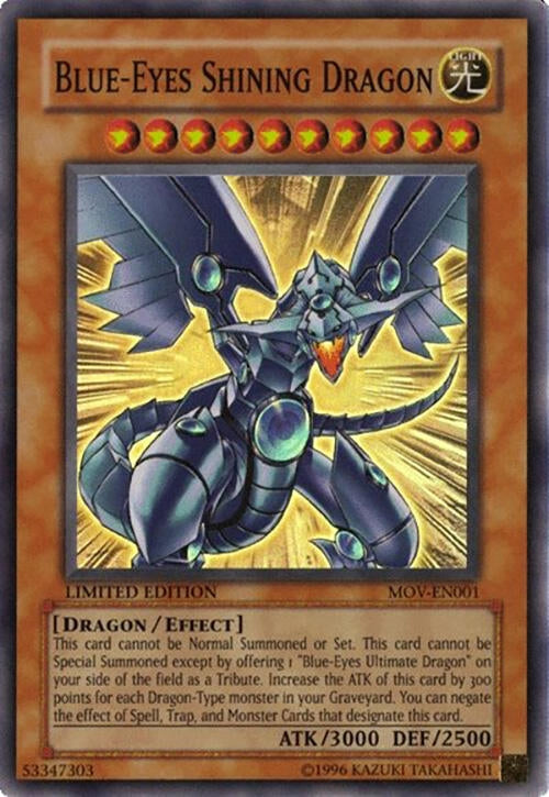 Image for Blue-Eyes Shining Dragon (Yu-Gi-Oh! The Movie Promo Set) (MOV-EN001) - YuGiOh