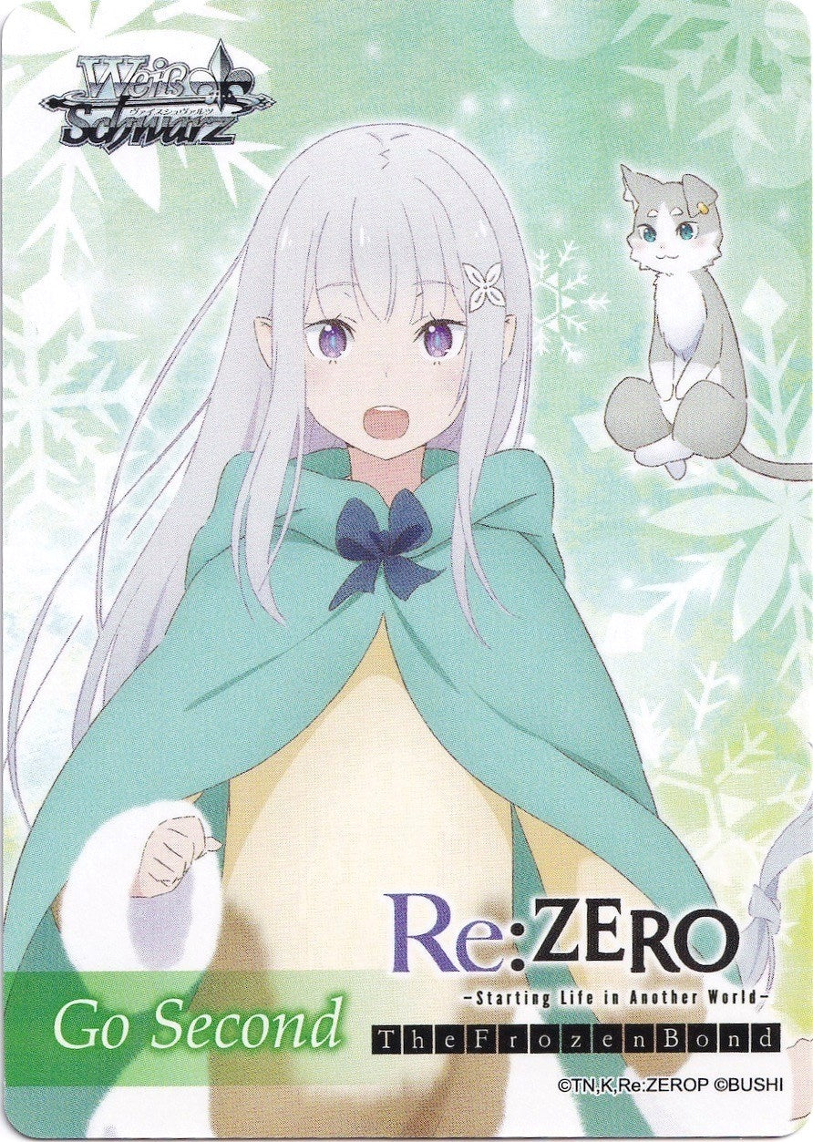 Image for Go Second Card - Contractor and Spirit, Emilia & Puck (Re:ZERO: The Frozen Bond) - Weiss Schwarz