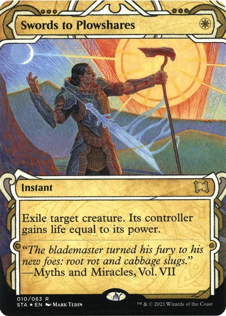 Image for Swords to Plowshares (Foil Etched) (Strixhaven: Mystical Archives) (10) - Magic: The Gathering