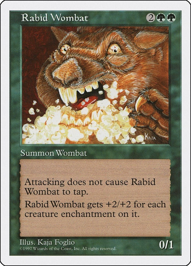 Image for Rabid Wombat (Fifth Edition) - Magic: The Gathering