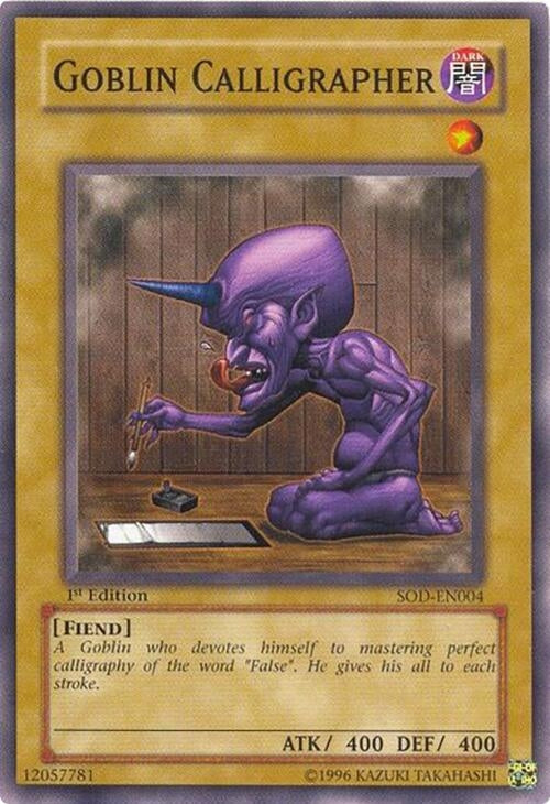 Image for Goblin Calligrapher (Soul of the Duelist) (SOD-EN004) - YuGiOh