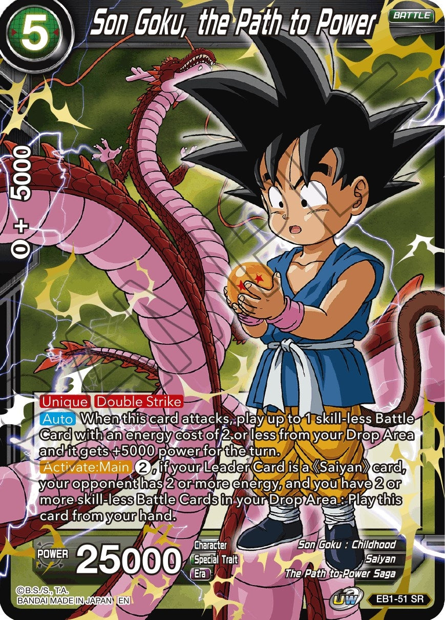 Image for Son Goku, the Path to Power (Battle Evolution Booster) (EB1-51) - Dragon Ball Super: Masters