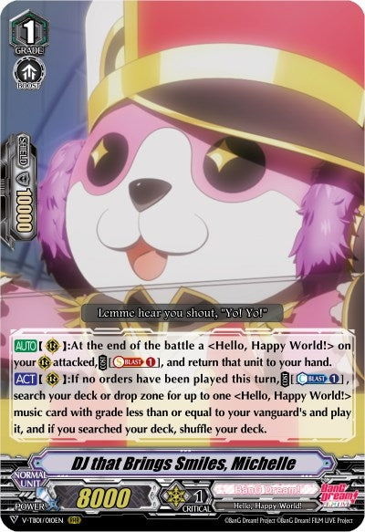 Image for DJ that Brings Smiles, Michelle (V-TB01: BanG Dream! FILM LIVE) (V-TB01/010EN) - Cardfight Vanguard