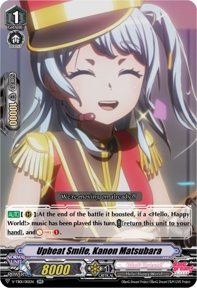 Image for Upbeat Smile, Kanon Matsubara (V-TB01: BanG Dream! FILM LIVE) (V-TB01/015EN) - Cardfight Vanguard