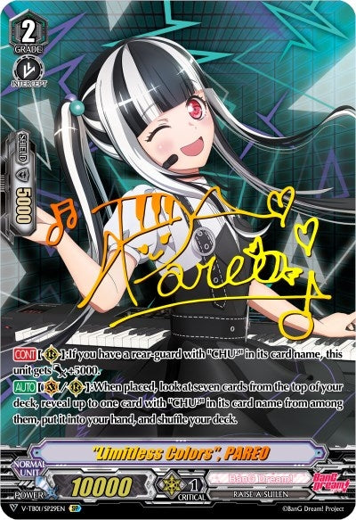 Image for "Limitless Colors", PAREO (SP) (V-TB01: BanG Dream! FILM LIVE) (V-TB01/SP29EN) - Cardfight Vanguard