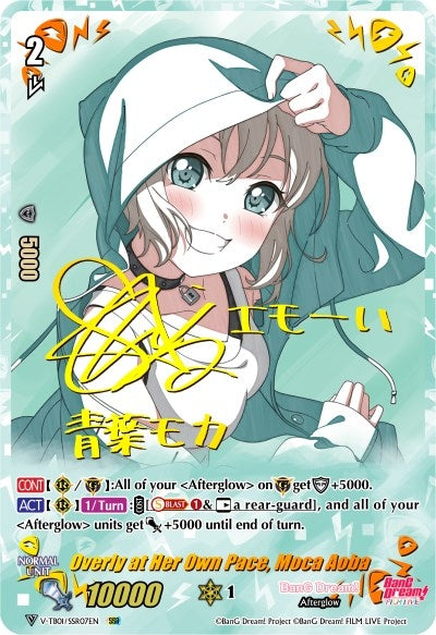 Image for Overly at Her Own Pace, Moca Aoba (SSR) (V-TB01: BanG Dream! FILM LIVE) (V-TB01/SSR07EN) - Cardfight Vanguard