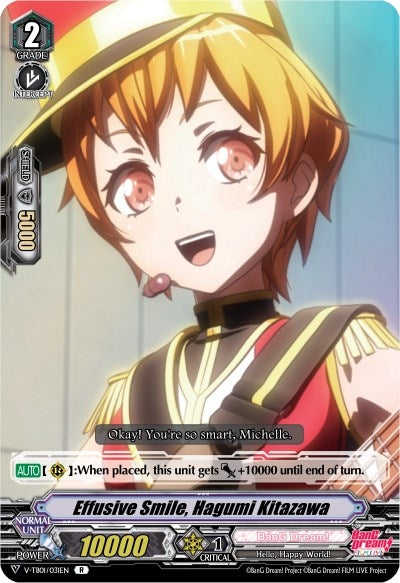 Image for Effusive Smile, Hagumi Kitazawa (V-TB01: BanG Dream! FILM LIVE) (V-TB01/031EN) - Cardfight Vanguard