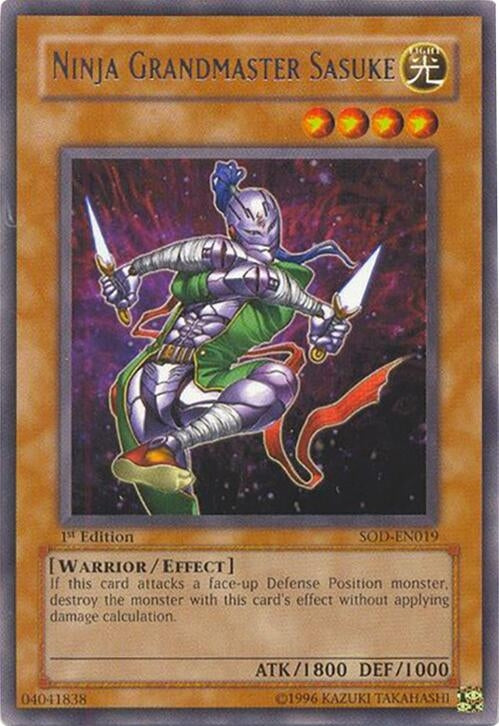 Image for Ninja Grandmaster Sasuke (Soul of the Duelist) (SOD-EN019) - YuGiOh
