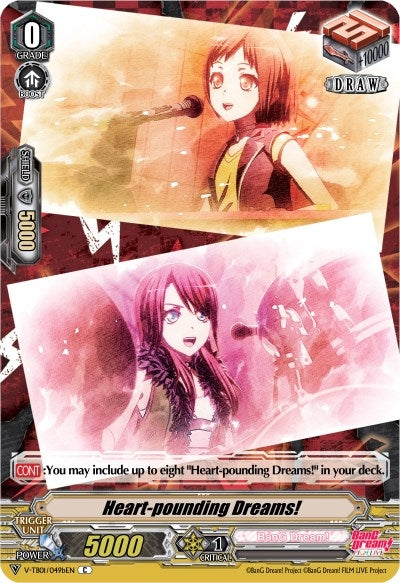 Image for Heart-pounding Dreams! (B) (Afterglow) (Parallel Foil) (V-TB01: BanG Dream! FILM LIVE) (V-TB01/049bEN) - Cardfight Vanguard