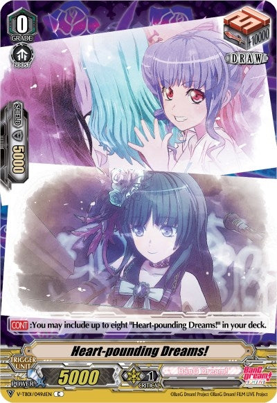 Image for Heart-pounding Dreams! (D) (Roselia) (Parallel Foil) (V-TB01: BanG Dream! FILM LIVE) (V-TB01/049dEN) - Cardfight Vanguard