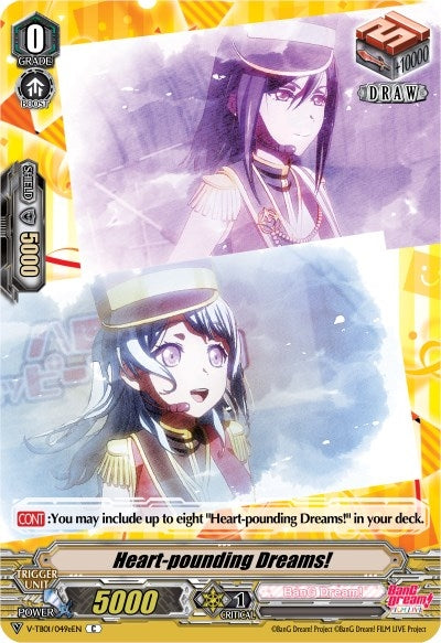 Image for Heart-pounding Dreams! (E) (Hello, Happy World!) (V-TB01: BanG Dream! FILM LIVE) (V-TB01/049eEN) - Cardfight Vanguard