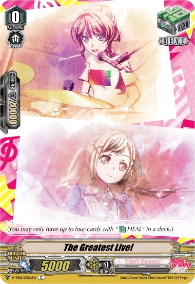 Image for The Greatest Live! (A) (Poppin'Party) (Parallel Foil) (V-TB01: BanG Dream! FILM LIVE) (V-TB01/050aEN) - Cardfight Vanguard