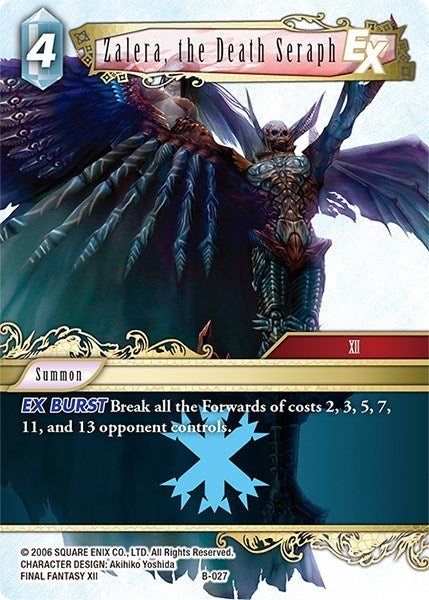 Image for Zalera, the Death Seraph - Final Fantasy TCG