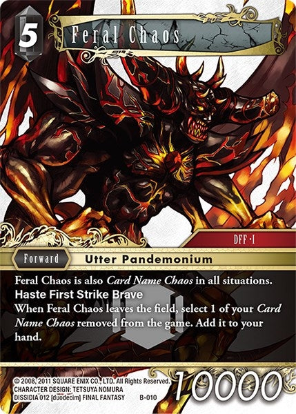 Image for Feral Chaos - Final Fantasy TCG
